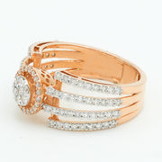 Three Row Diamond Ring