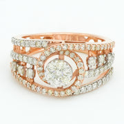 Crown Orbit Diamond Ring