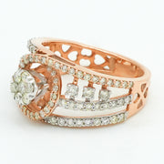 Crown Orbit Diamond Ring
