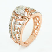Crown Orbit Diamond Ring