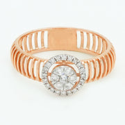 Aurora Halo Diamond Ring