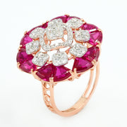 Crimson Bloom Ring