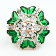 Emerald Bloom Diamond Ring