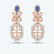 Celestia Blue Gemstone Diamond Necklace Set