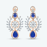 Sapphire Bloom Diamond Necklace Set