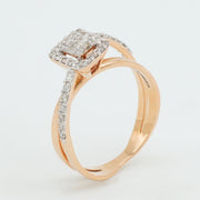 Emerald Halo Diamond Ring