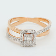 Emerald Halo Diamond Ring