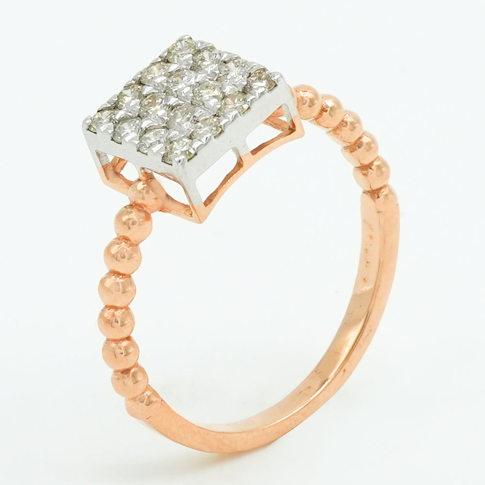 Cube Diamond Ring