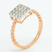 Cube Diamond Ring