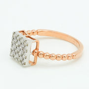 Cube Diamond Ring