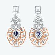 Royal Sapphire Diamond Necklace Set