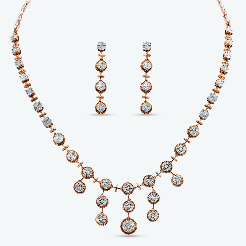 Serene Drop Diamond Necklace Set