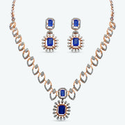 Sapphire Radiance Diamond Necklace Set
