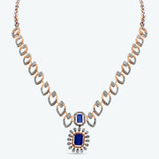 Sapphire Radiance Diamond Necklace Set