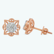 Diamond Flower Studs - Lab Grown
