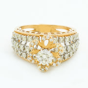 Rose Halo Diamond Ring