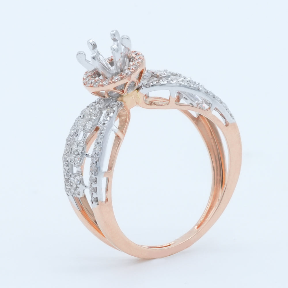 Crown Crest Diamond Ring