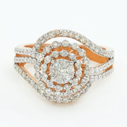 Swirl Diamond Ring