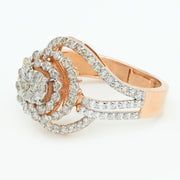 Swirl Diamond Ring