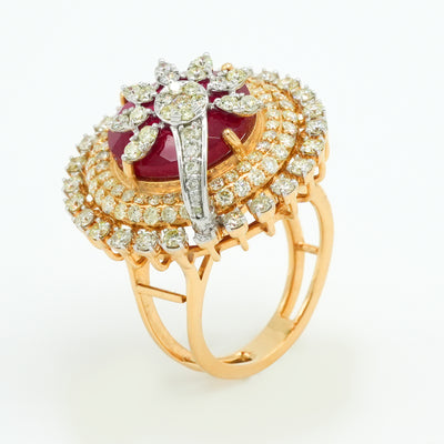 Sunburst Diamond Ring