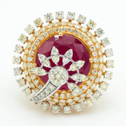 Sunburst Diamond Ring