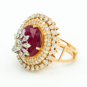 Sunburst Diamond Ring