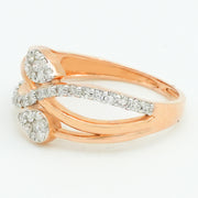 Infinity Leaf Diamond Ring