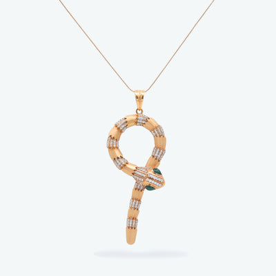 Serpent Grace Diamond Pendant