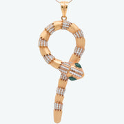 Serpent Grace Diamond Pendant