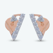 Diamond V Curve Earrings