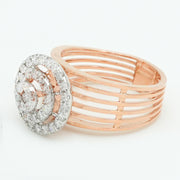Celeste floral diamond ring