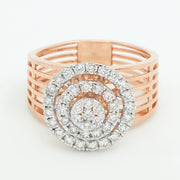 Celeste floral diamond ring
