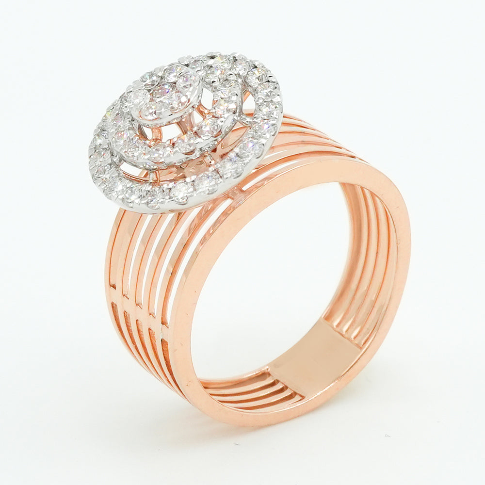 Celeste floral diamond ring