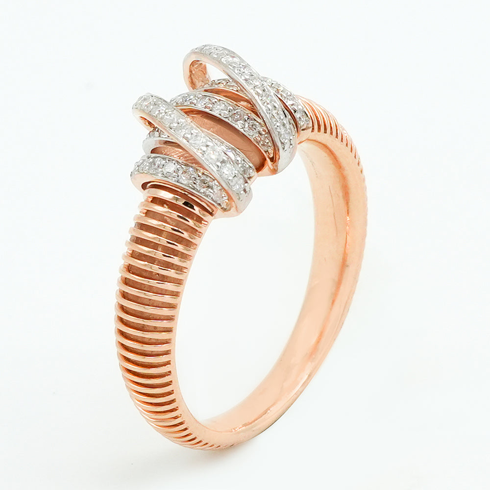 Twilight Twist Diamond Ring